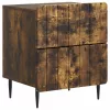  Éjjeliszekrény fiókkal 2 pcs Füstös Tölgy 43 x 34,5 x 49,5 cm