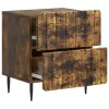  Éjjeliszekrény fiókkal 2 pcs Füstös Tölgy 43 x 34,5 x 49,5 cm