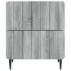  Éjjeliszekrény fiókkal 2 pcs Szürke Sonoma 43 x 34,5 x 49,5 cm