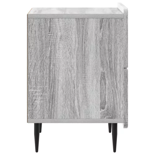  Éjjeliszekrény fiókkal 2 pcs Szürke Sonoma 43 x 34,5 x 49,5 cm