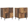  Éjjeliszekrény 2 pcs Antik Fa 43 x 34,5 x 49,5 cm Szerelt Fa