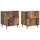  Éjjeliszekrény 2 pcs Antik Fa 43 x 34,5 x 49,5 cm Szerelt Fa