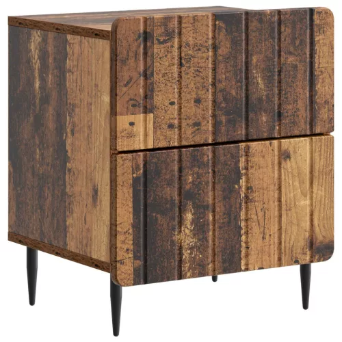  Éjjeliszekrény 2 pcs Antik Fa 43 x 34,5 x 49,5 cm Szerelt Fa