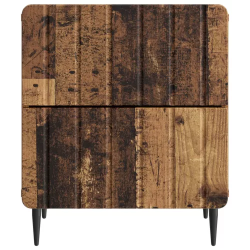  Éjjeliszekrény 2 pcs Antik Fa 43 x 34,5 x 49,5 cm Szerelt Fa
