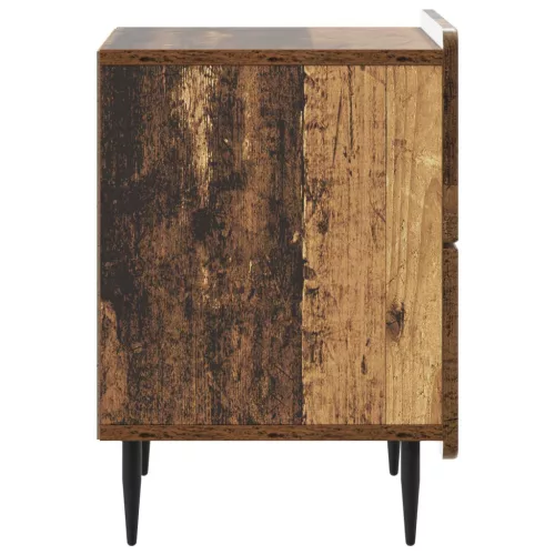 Éjjeliszekrény 2 pcs Antik Fa 43 x 34,5 x 49,5 cm Szerelt Fa