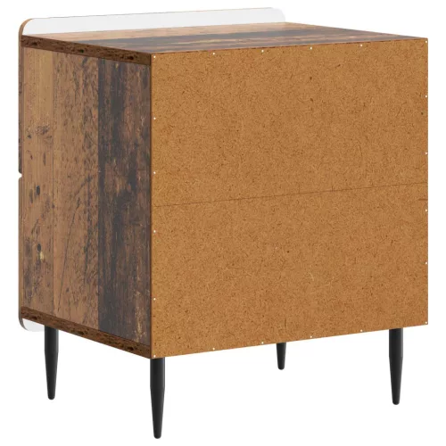  Éjjeliszekrény 2 pcs Antik Fa 43 x 34,5 x 49,5 cm Szerelt Fa