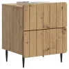  Éjjeliszekrény fiókkal 2 pcs Kézműves Tölgy 43 x 34,5 x 49,5 cm