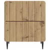  Éjjeliszekrény fiókkal 2 pcs Kézműves Tölgy 43 x 34,5 x 49,5 cm