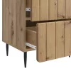  Éjjeliszekrény fiókkal 2 pcs Kézműves Tölgy 43 x 34,5 x 49,5 cm