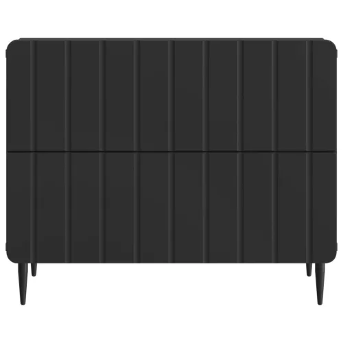  Éjjeliszekrény fiókkal Fekete 62 x 34,5 x 49,5 cm Szerelt Fa