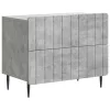  Éjjeliszekrény Betonszürke 62 x 34,5 x 49,5 cm Szerelt Fa