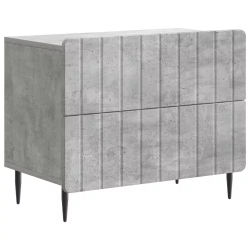  Éjjeliszekrény Betonszürke 62 x 34,5 x 49,5 cm Szerelt Fa