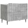  Éjjeliszekrény Betonszürke 62 x 34,5 x 49,5 cm Szerelt Fa