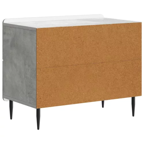  Éjjeliszekrény Betonszürke 62 x 34,5 x 49,5 cm Szerelt Fa
