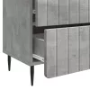  Éjjeliszekrény Betonszürke 62 x 34,5 x 49,5 cm Szerelt Fa