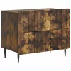  Éjjeliszekrény Füstös Tölgy 62 x 34,5 x 49,5 cm Szerelt Fa