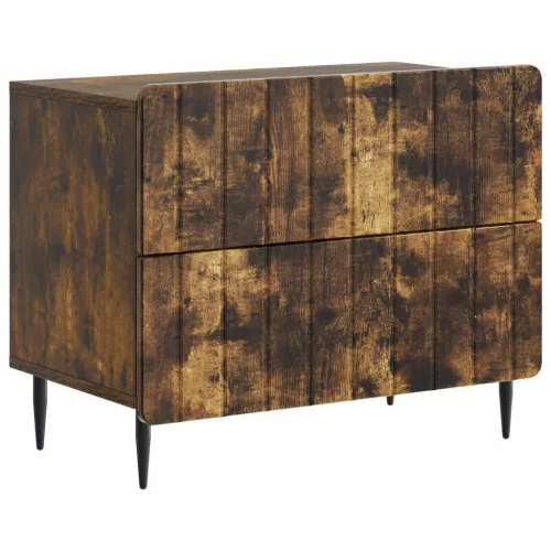  Éjjeliszekrény Füstös Tölgy 62 x 34,5 x 49,5 cm Szerelt Fa