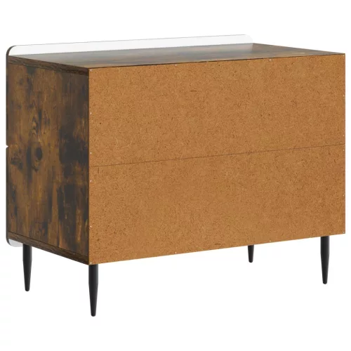  Éjjeliszekrény Füstös Tölgy 62 x 34,5 x 49,5 cm Szerelt Fa