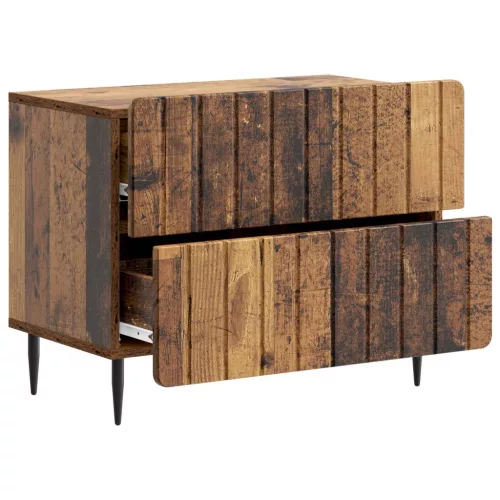  Éjjeliszekrény fiókkal Antik Fa 62 x 34,5 x 49,5 cm Szerelt Fa
