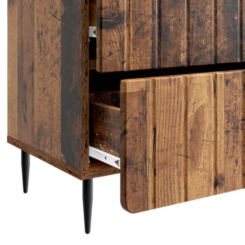  Éjjeliszekrény fiókkal Antik Fa 62 x 34,5 x 49,5 cm Szerelt Fa