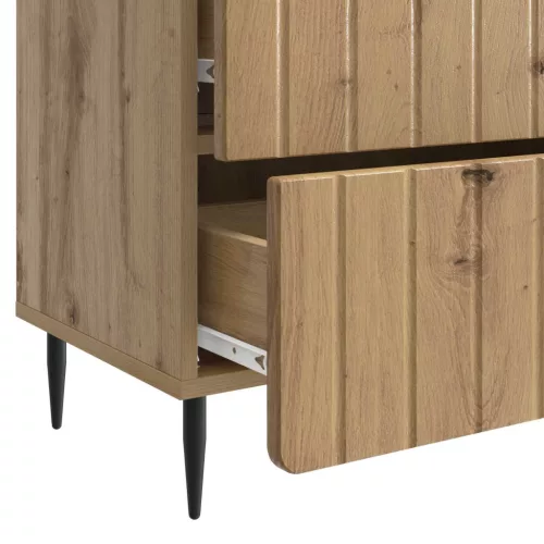  Éjjeliszekrény Kézműves Tölgy 62 x 34,5 x 49,5 cm Szerelt Fa