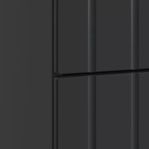  Éjjeliszekrény fiókkal Fekete 43x 41 x 68 cm Szerelt Fa