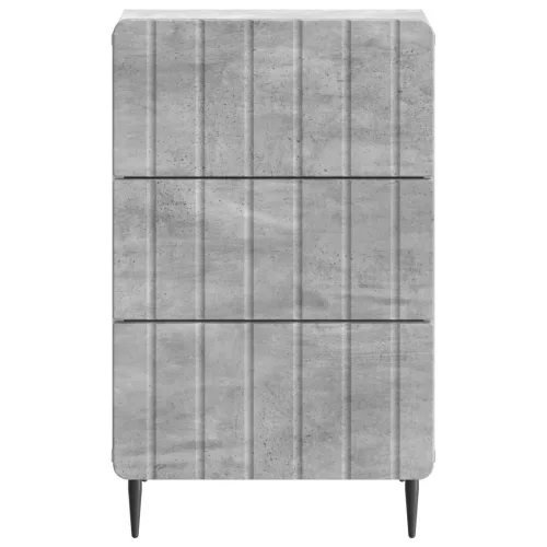  Éjjeliszekrény fiókkal Betonszürke 43x 41 x 68 cm Szerelt Fa