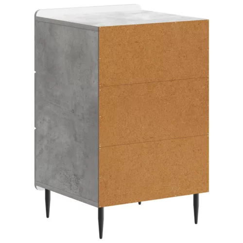  Éjjeliszekrény fiókkal Betonszürke 43x 41 x 68 cm Szerelt Fa