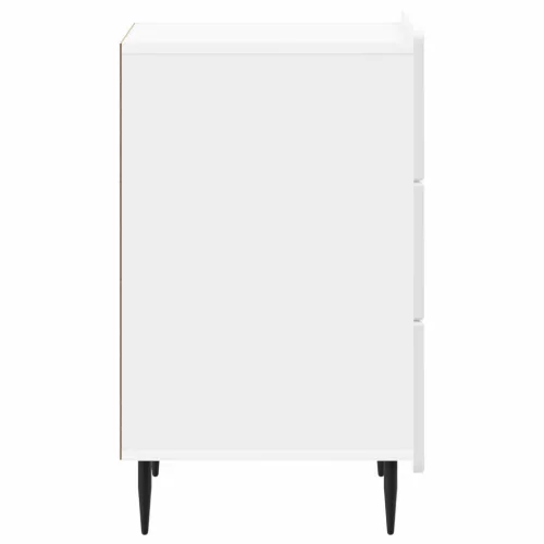  Éjjeliszekrény Magasfényű Fehér 43x 41 x 68 cm Szerelt Fa