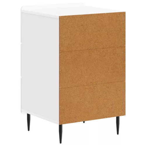  Éjjeliszekrény Magasfényű Fehér 43x 41 x 68 cm Szerelt Fa