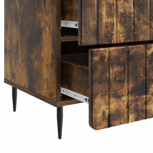  Éjjeliszekrény fiókkal Füstös Tölgy 43x 41 x 68 cm Szerelt Fa