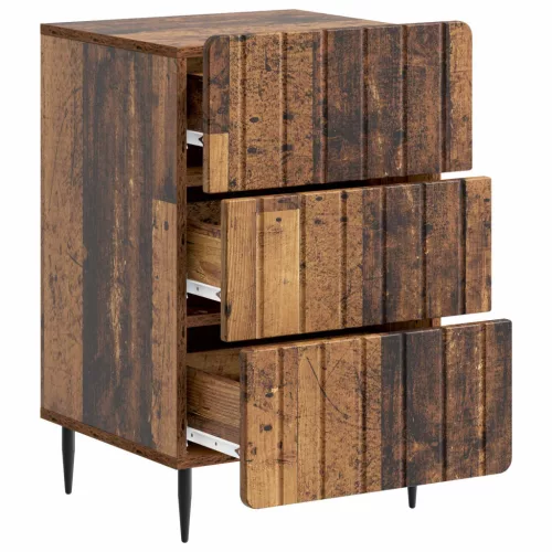  Éjjeliszekrény fiókkal Antik Fa 43x 41 x 68 cm Szerelt Fa