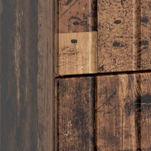  Éjjeliszekrény fiókkal Antik Fa 43x 41 x 68 cm Szerelt Fa