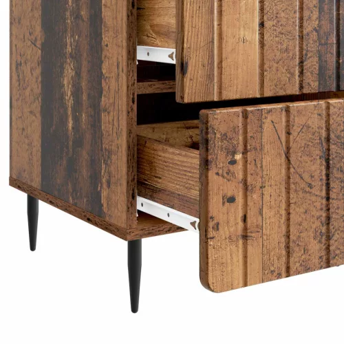  Éjjeliszekrény fiókkal Antik Fa 43x 41 x 68 cm Szerelt Fa