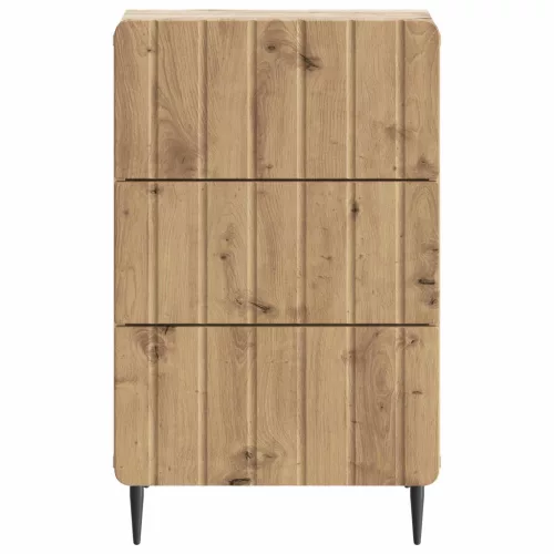  Éjjeliszekrény fiókkal Kézműves Tölgy 43x 41 x 68 cm Szerelt Fa