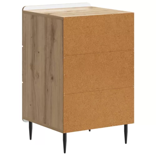  Éjjeliszekrény fiókkal Kézműves Tölgy 43x 41 x 68 cm Szerelt Fa