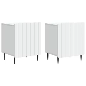  Éjjeliszekrény 2 pcs Fehér 43 x 34,5 x 52 cm Szerelt Fa