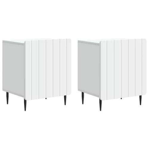  Éjjeliszekrény 2 pcs Fehér 43 x 34,5 x 52 cm Szerelt Fa