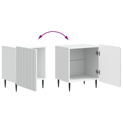  Éjjeliszekrény 2 pcs Fehér 43 x 34,5 x 52 cm Szerelt Fa