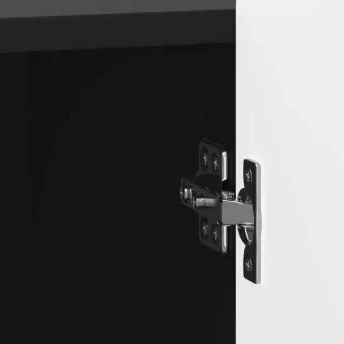  Éjjeliszekrény Fekete 43 x 34,5 x 52 cm Szerelt Fa