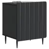  Éjjeliszekrény 2 pcs Fekete 43 x 34,5 x 52 cm Szerelt Fa