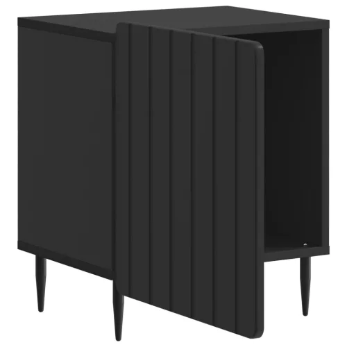  Éjjeliszekrény 2 pcs Fekete 43 x 34,5 x 52 cm Szerelt Fa