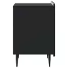  Éjjeliszekrény 2 pcs Fekete 43 x 34,5 x 52 cm Szerelt Fa