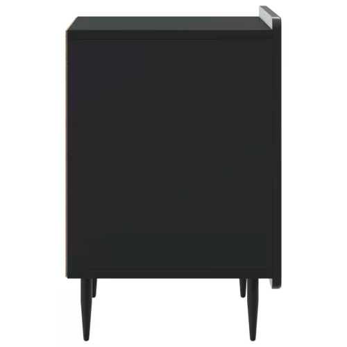  Éjjeliszekrény 2 pcs Fekete 43 x 34,5 x 52 cm Szerelt Fa