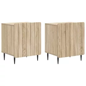    Éjjeliszekrény 2 pcs Sonoma Tölgy 43 x 34,5 x 52 cm Szerelt Fa