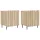  Éjjeliszekrény 2 pcs Sonoma Tölgy 43 x 34,5 x 52 cm Szerelt Fa