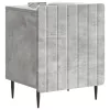  Éjjeliszekrény 2 pcs Betonszürke 43 x 34,5 x 52 cm Szerelt Fa