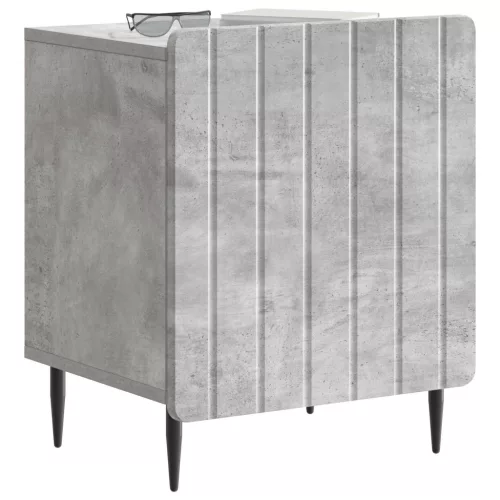  Éjjeliszekrény 2 pcs Betonszürke 43 x 34,5 x 52 cm Szerelt Fa