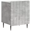  Éjjeliszekrény 2 pcs Betonszürke 43 x 34,5 x 52 cm Szerelt Fa