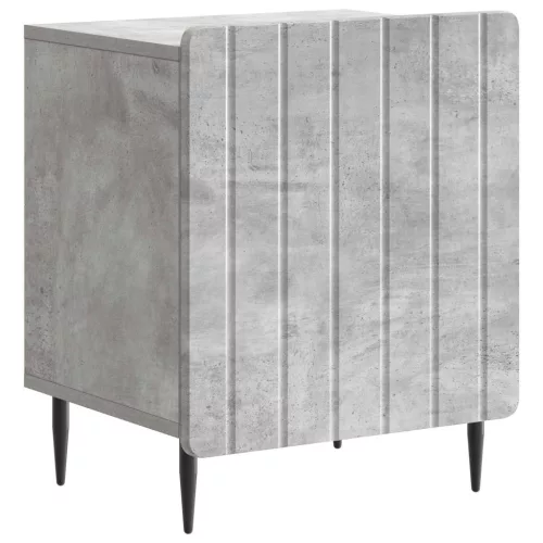  Éjjeliszekrény 2 pcs Betonszürke 43 x 34,5 x 52 cm Szerelt Fa
